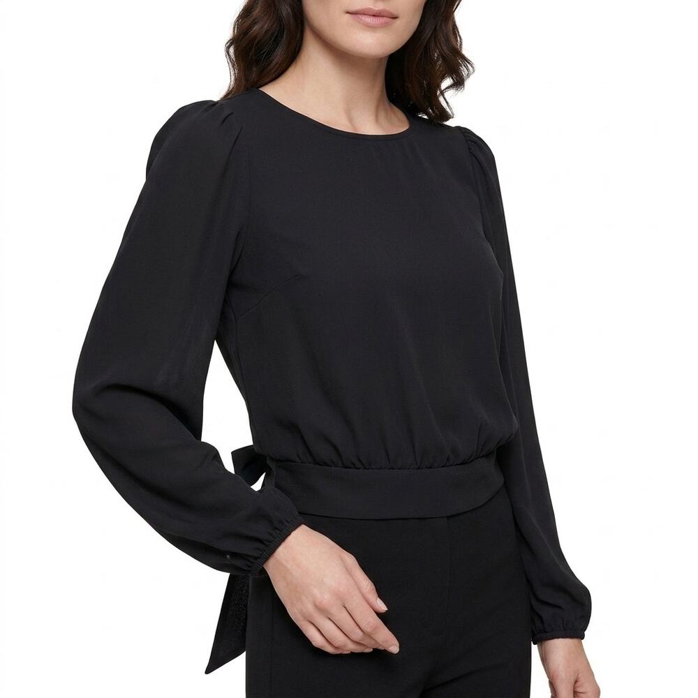 EXPRESS Black Wrap Lightweight Top Women Size XS